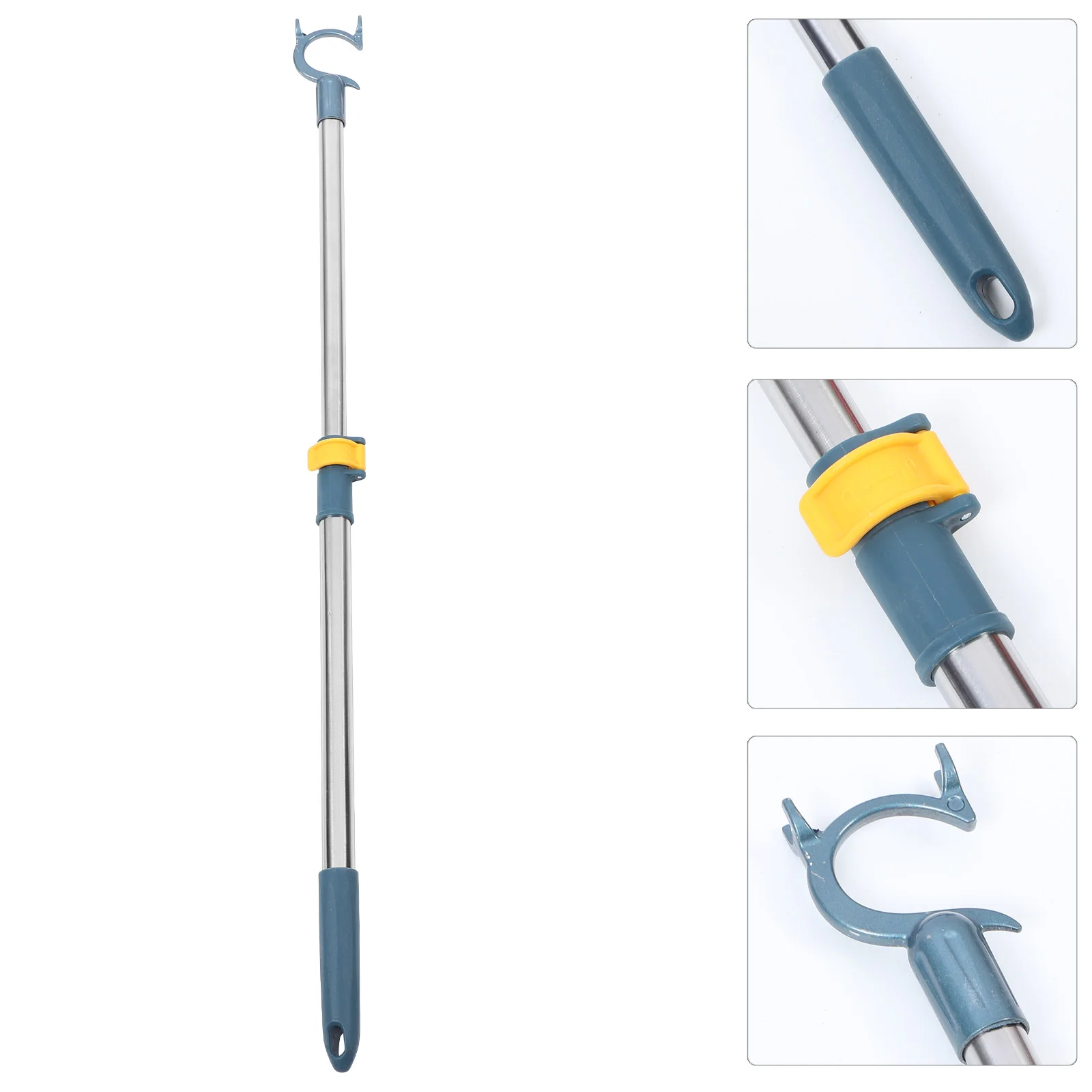

Adjustable Clothesline Pole Rod Closet Reach Home Rail Metal Aluminum Retractable Sticks