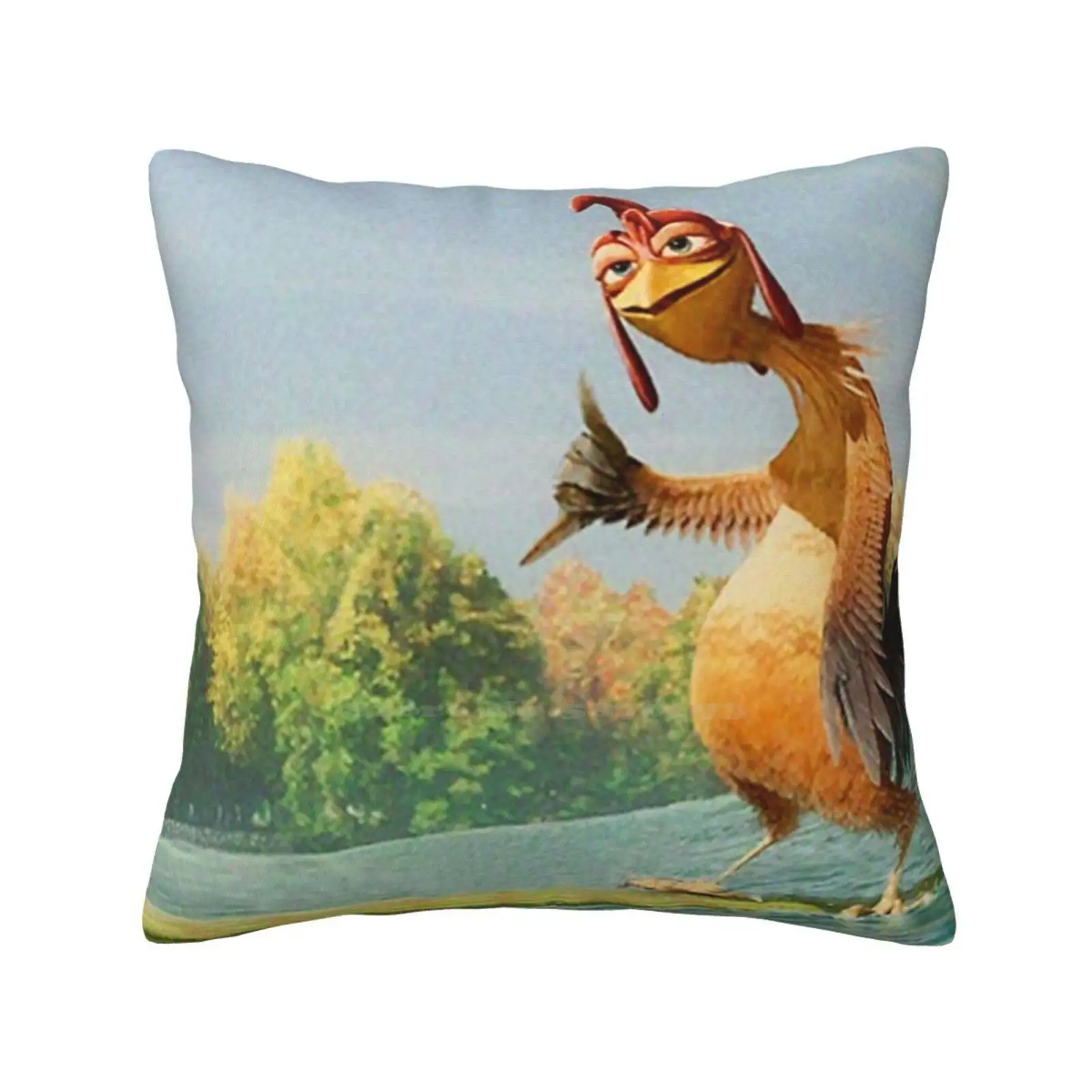 Мягкая удобная наволочка курица Джо (без слов) Пляжная шакас с изображением