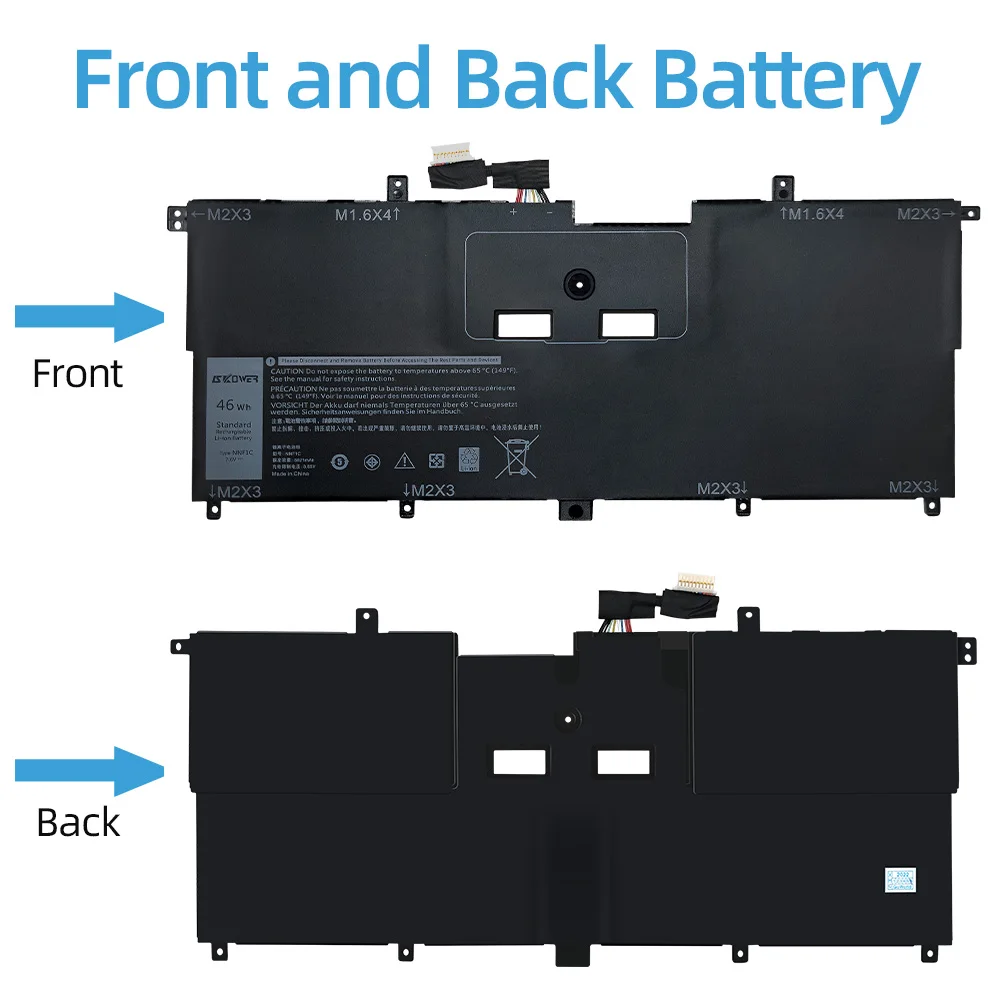 SKOWER NNF1C HMPFH Аккумулятор для ноутбука Dell XPS 13 9365 XPS13-9365-D1805TS D1605TS N003X9365-D1516FCN NP0V3 P71G00