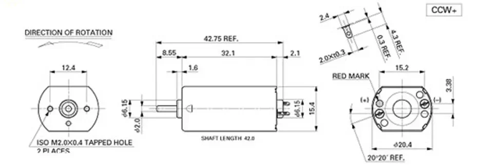 Micro Mini 15 мм * 20 32 FK-180SH-12280 Электродвигатель для бытовых электронных замков