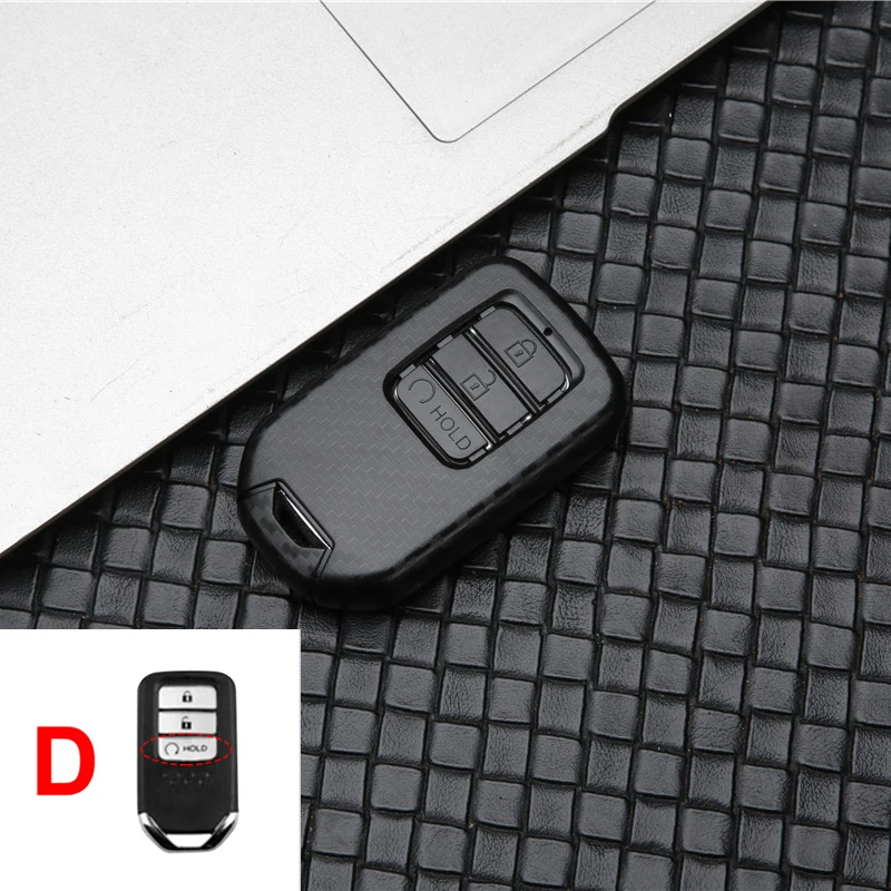 

Карбоновый чехол для ключей от автомобиля Honda Civic CR-V HR-V Accord Jade Jazz City Pilot Crider Odyssey 2015 2016-2018 2019, сумка-брелок