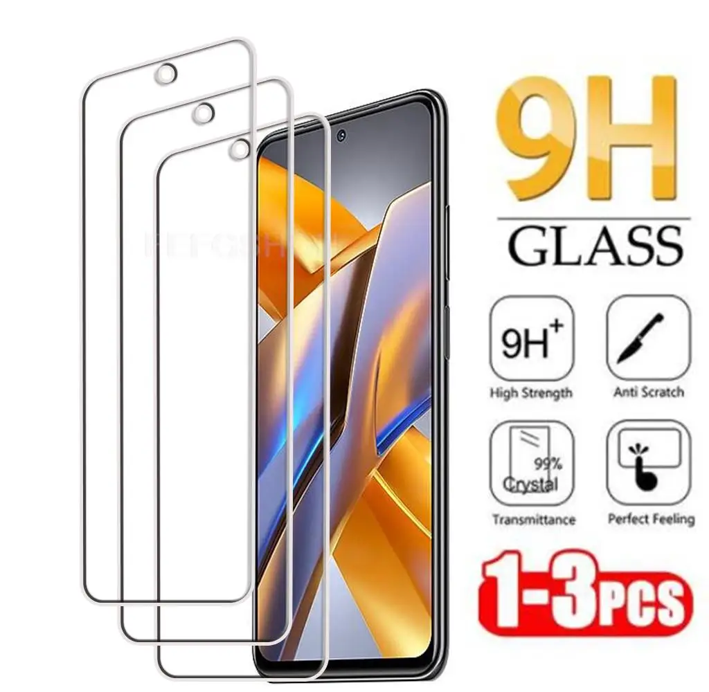 

HD Original Protection Tempered Glass For Xiaomi Poco M5s 6.43" PocoM5s M5 S Screen Protective Protector Cover Film