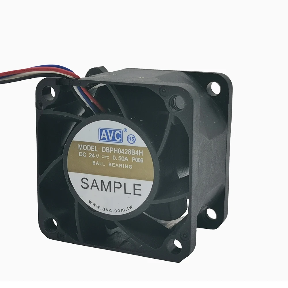 Новый оригинальный двухшариковый вентилятор AVC / Qihong DBPH0428B4H 4028 дюйма, 4 см, 24 В, а