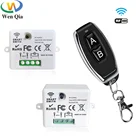 Беспроводной пульт дистанционного управления Переключатель 433 МГц 220 В переменного тока 10 А 1 канал RF мини релейный приемник и передатчик AB для освещения светодиодной лампы