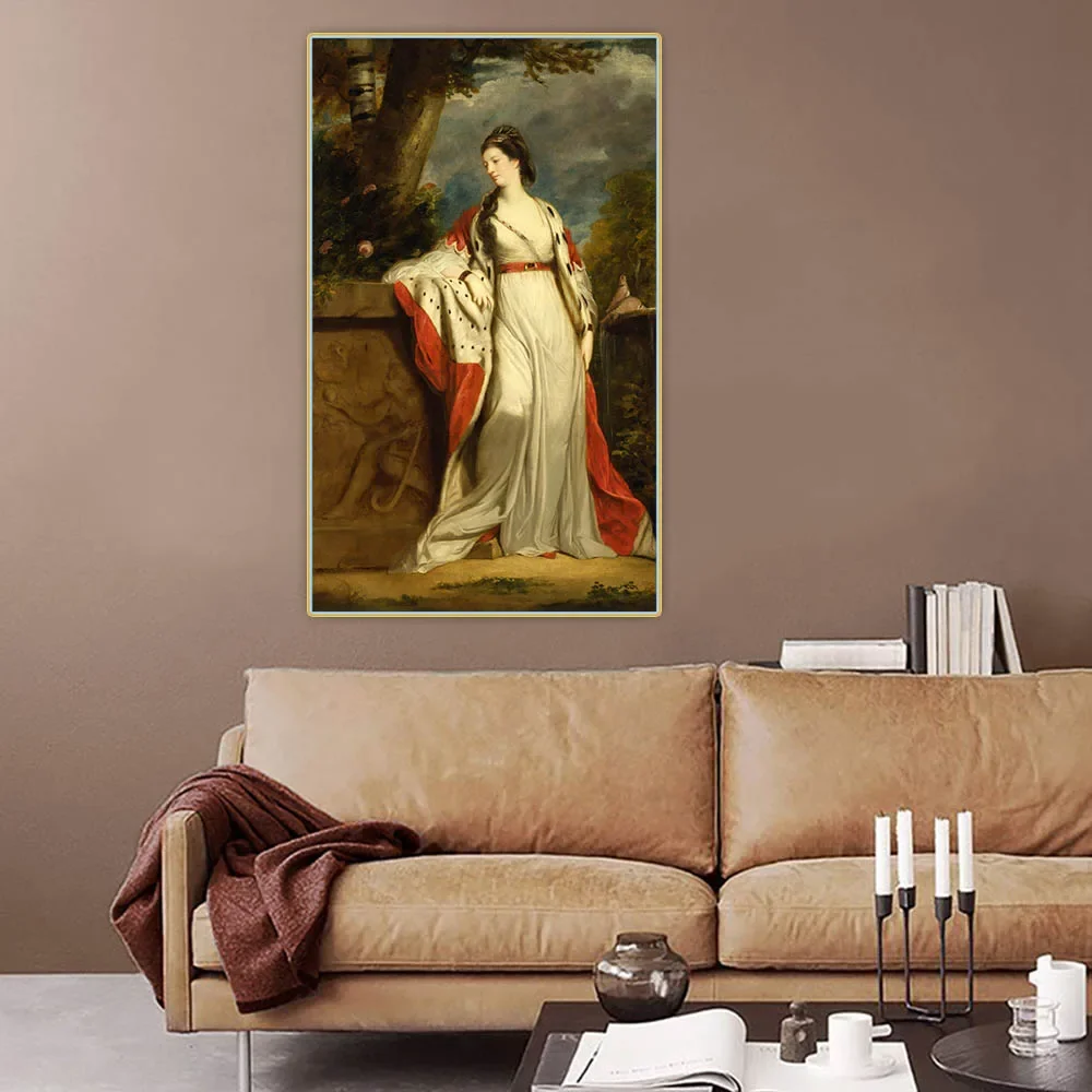 Элизабет Граннинг герцогиня Гамильтона и аргайл Сера Джошуа Рейнольдс Холст