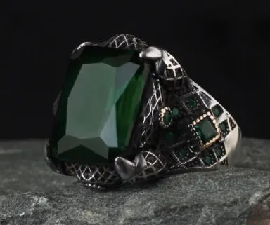 

Серебряное мужское кольцо 925k, мужское кольцо ручной работы, природная фотография, ювелирный подарок для мужчин