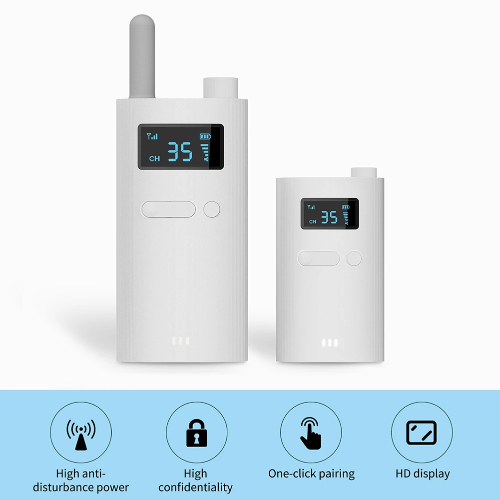 

Беспроводной аудио-передатчик 2,4G с OLED-экраном и микрофоном, 1000 мАч