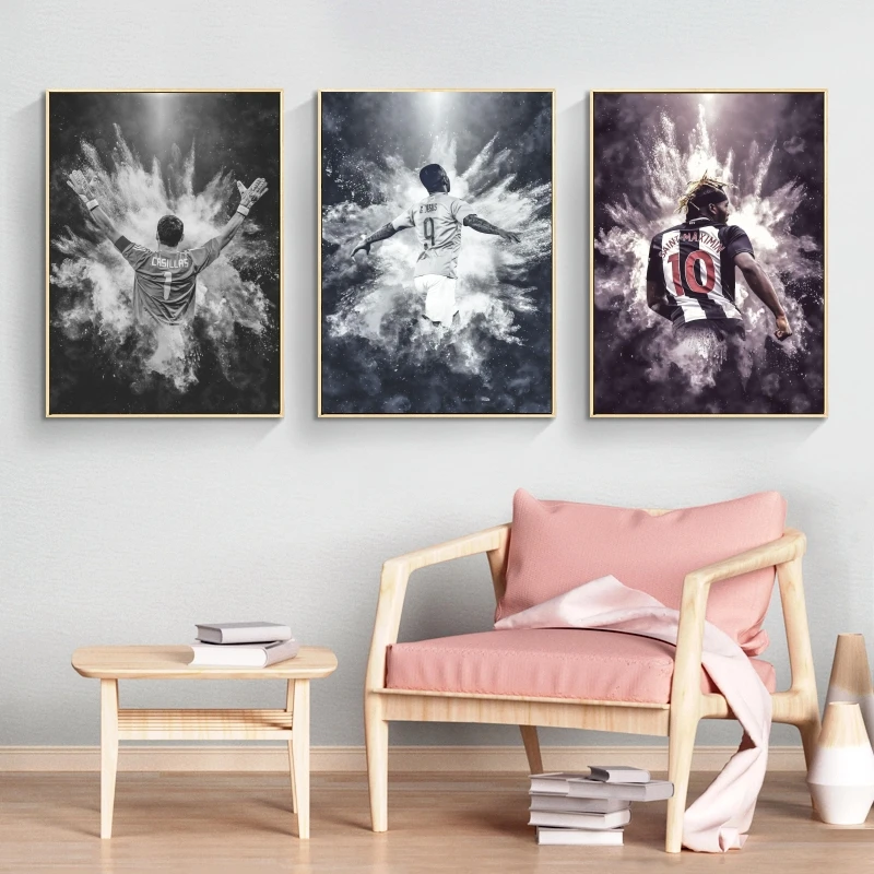 

Canvas Wall Art Football player number 10 Classic Picture Poster Toys Home Room Painting Friends Gifts Prints And Prints