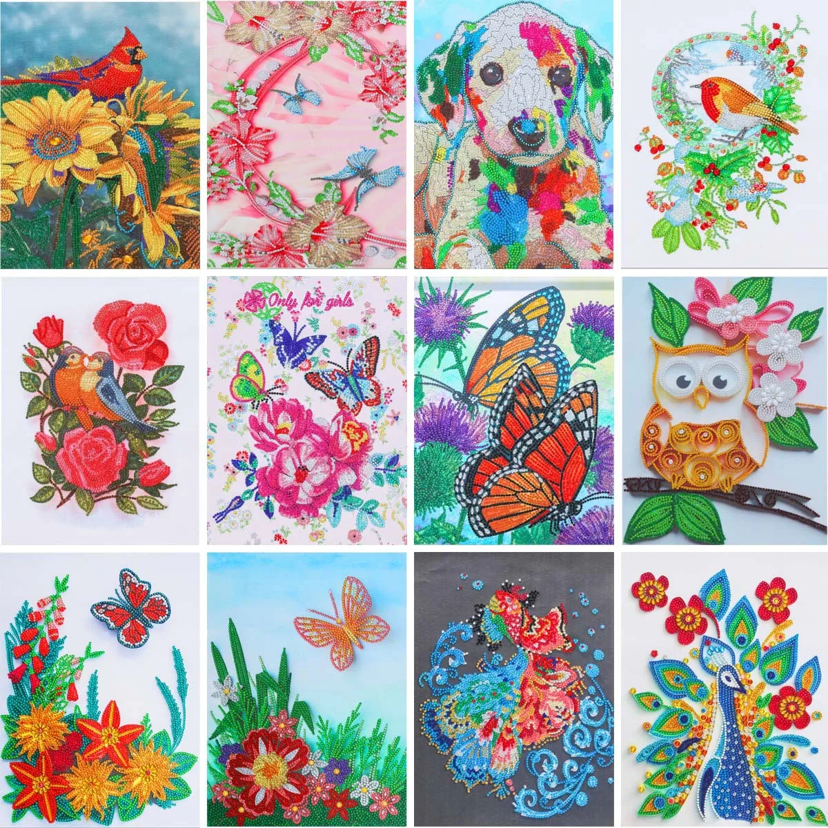 

DIY 5D Diamond Painting Animal Landscape Flower Cross Stitch Kit Embroidery Mosaic Art Rhinestone Decoration Picture