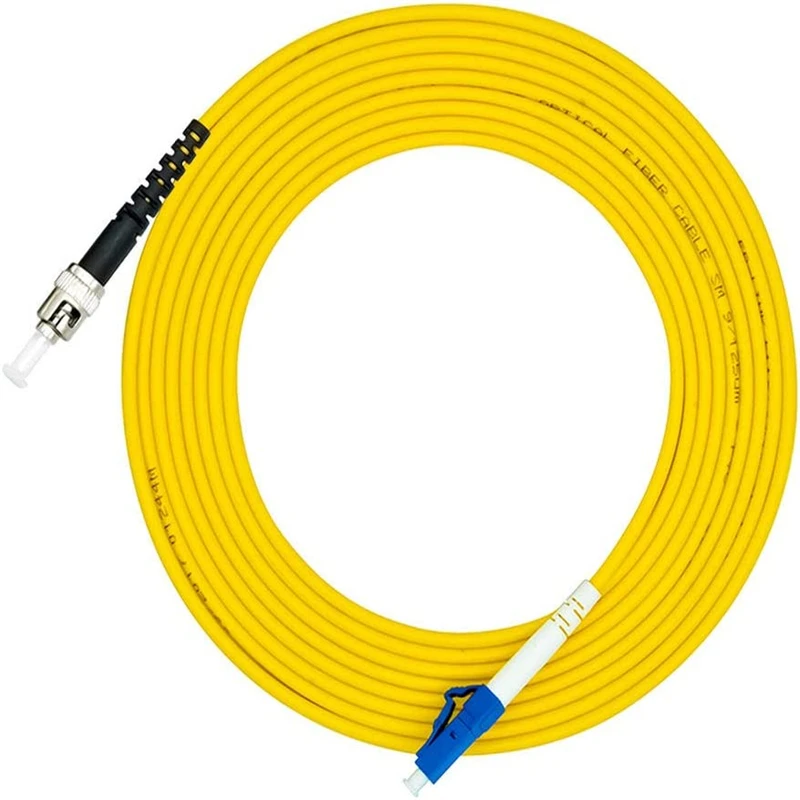 

LC to ST Fiber Optic Cable Jumper Optical Patch Cord Simplex Single-Mode 9/125 LC/PC-ST/PC