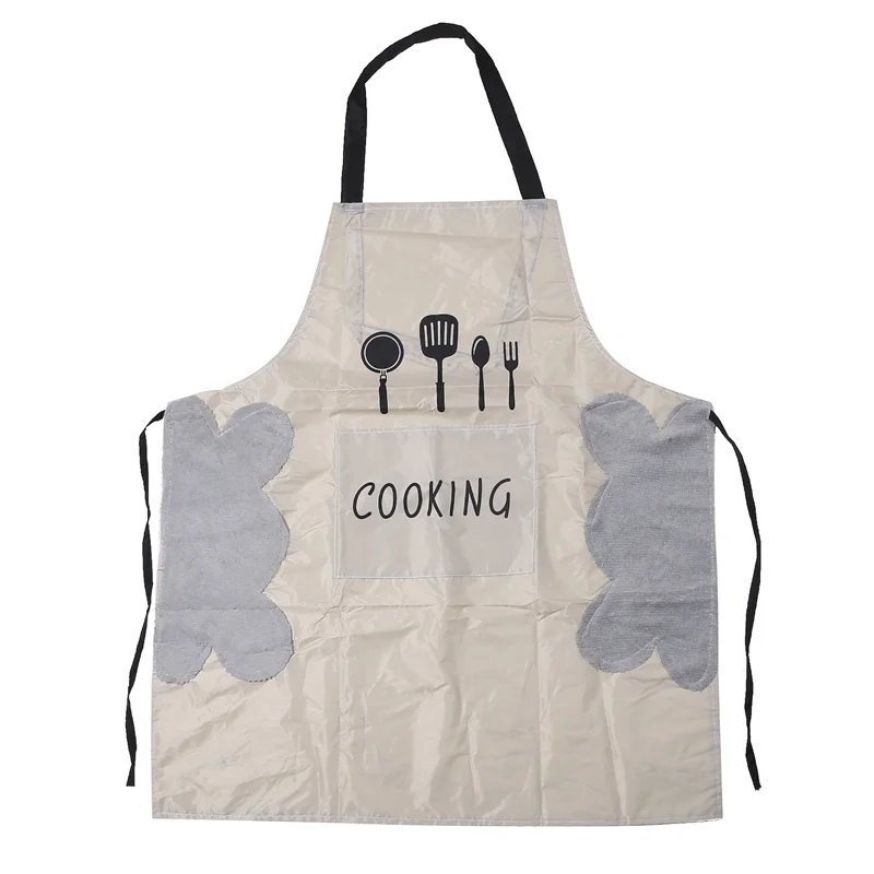 

Hand-wiping kitchen Household Cooking Apron Men Women Oil-proof Waterproof Adult Waist Fashion Coffee Overalls Wipe Hand Apron