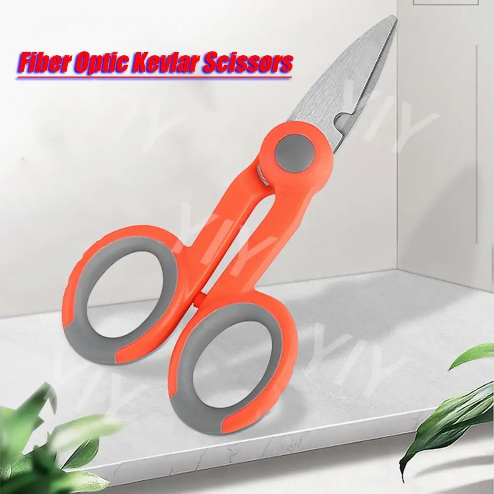 

5Pcs Fiber Optic Kevlar Shears Scissors Fiber Optic Tool Fibre Stripping Optical Free Shipping