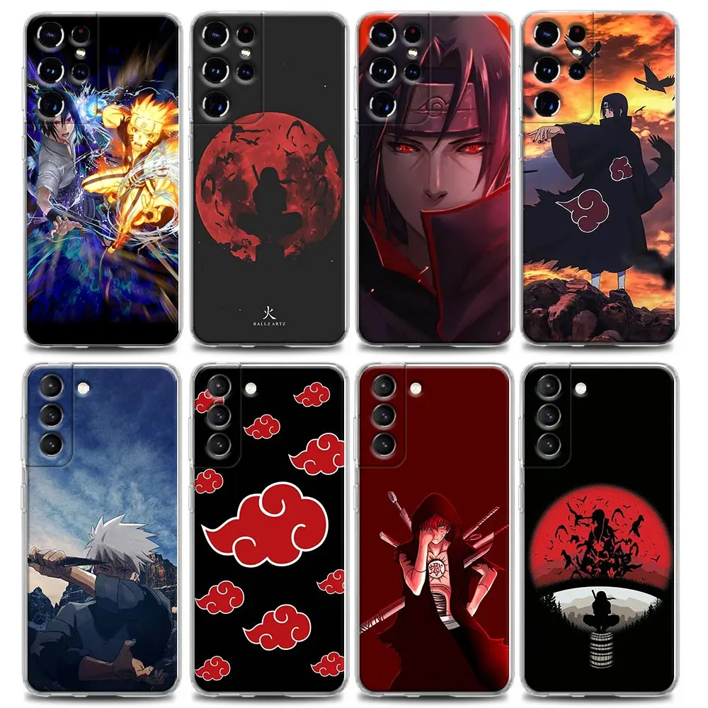 

Clear Phone Case for Samsung Galaxy S9 S22 S10e S20 S21 FE Plus Ultra 5G M51 M31 Soft Silicone Cover Naruto Itachi Sasuke Anime