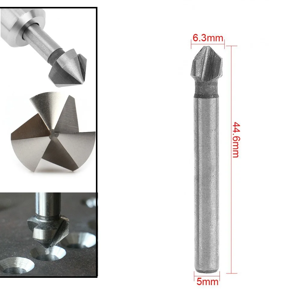 

Countersink Drill Bit 3 Flute 90Degree Chamfering Tools Chamfer Cutter 6.3-20.5mm For Wood Metal Quick Change Drill Bit Tools