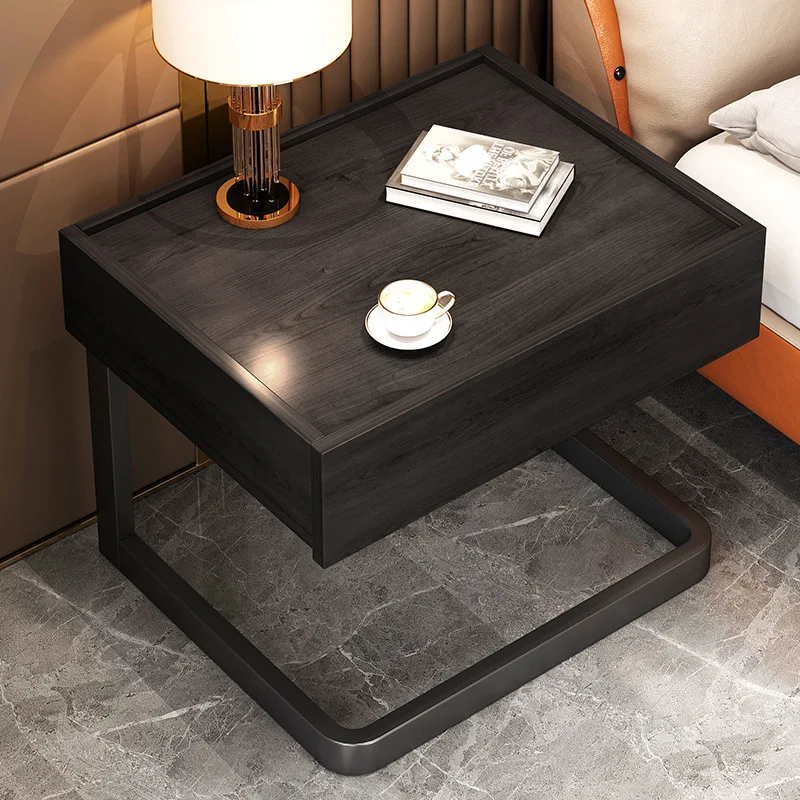 

Gtey Modern Simple Nightstand Coffee Sofa Bedside Table Drawer Home Dresser Bedstand Brown Cabinet Cupboard Bedroom Furniture