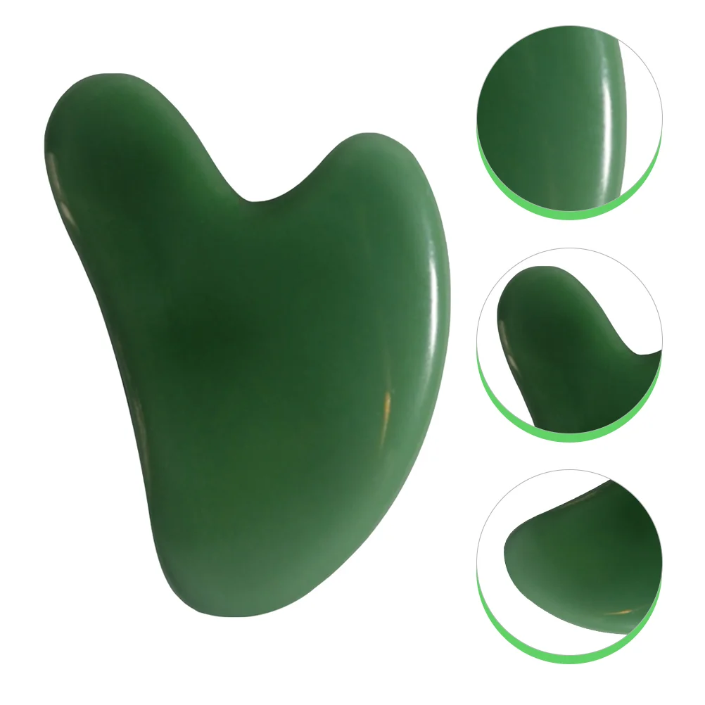 

Jade Guasha Board Scraping Board Fascial Scraping Muscle Scraper Handheld Lymphatic Massagers for Skin Hand Wrist Supplies