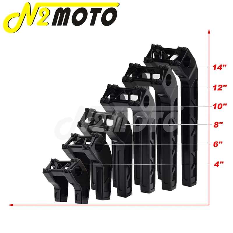 Крепление на руль 4-14 дюймов для Harley Sportster Dyna Softail 2018 + Road King 2014 Универсальный 32 мм