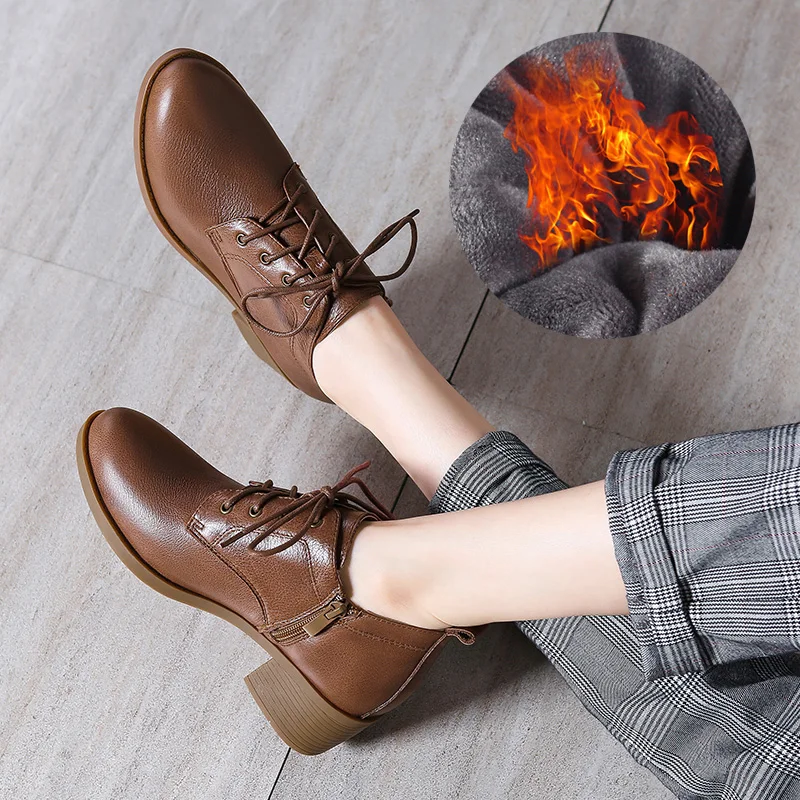 Туфли женские зимние из натуральной кожи