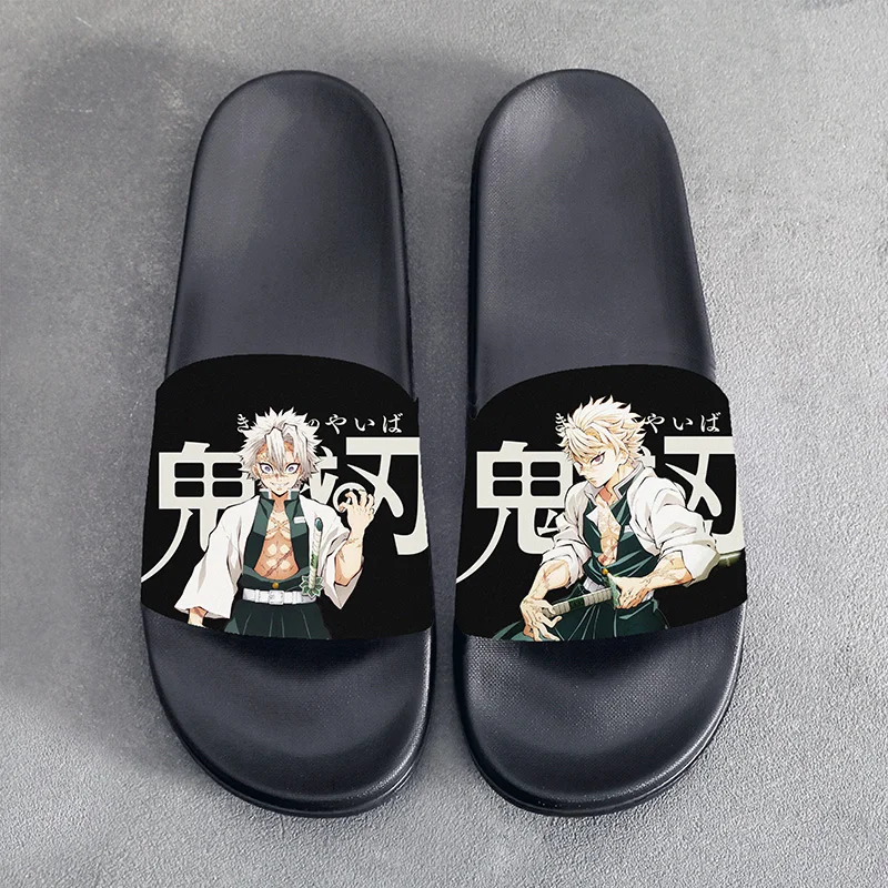Летние сандалии тапочки Аниме рассекающий демонов Rengoku Kyoujurou для косплея