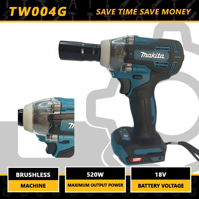 

Makita 드라이버 TW004G Screwdriver Machine Brushless Electric Screwdriver Rechargable Drill Driver Only Machine электро инструменты