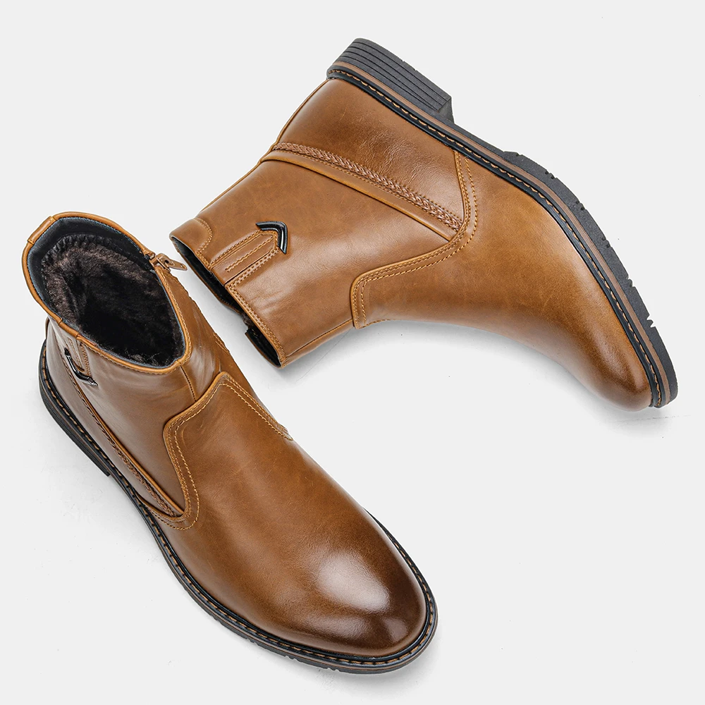 

Мужские зимние ботинки бренда Wootten 2022 новый дизайн ботильоны для мужчин Размер 40-46 мужские кожаные зимние ботинки #5277