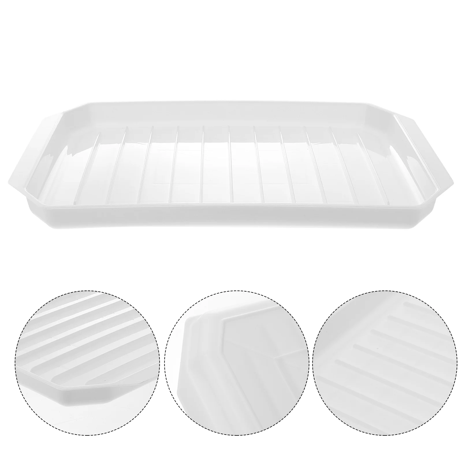 

Bacon Microwave Tray Baking Rack Sausage Plate Grill Cooking Cooker Tool Kitchen Grilling Pan Platter Oven Crisper Eggs Meat