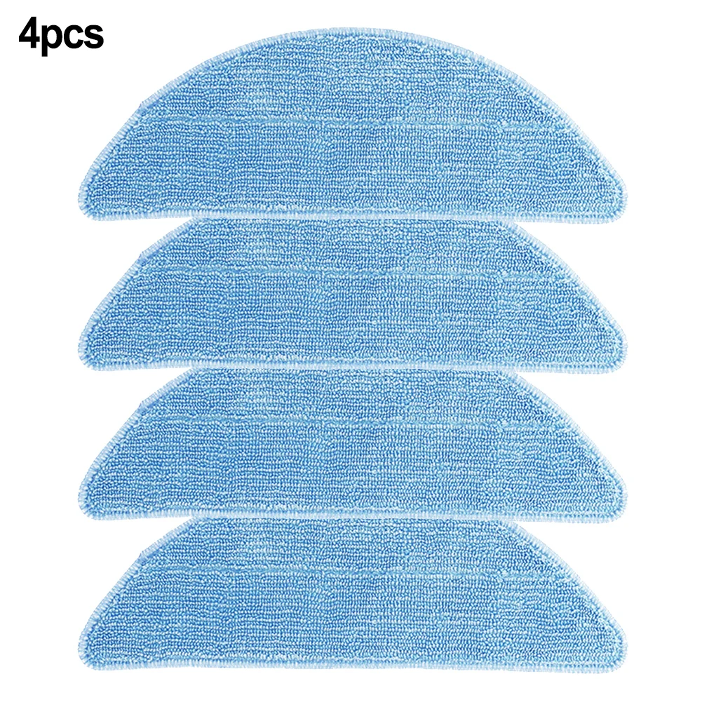 

4 Pack Reusable Mop Rag Microfiber Wool Strong Water Absorption For Eufy RoboVac 11 11C Vacuum Cleaner Spare Parts