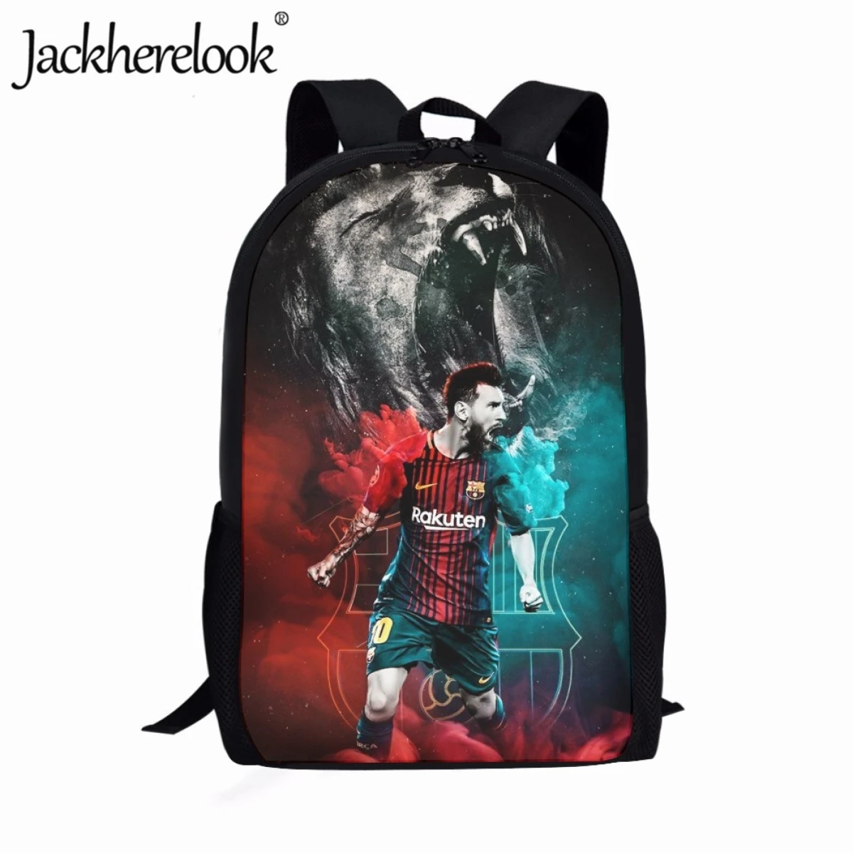 

Jackherelook, модные школьные ранцы с футбольными звездами для детей, повседневные Рюкзаки с 3D принтом, сумки для книг для подростков, ранцы для ма...