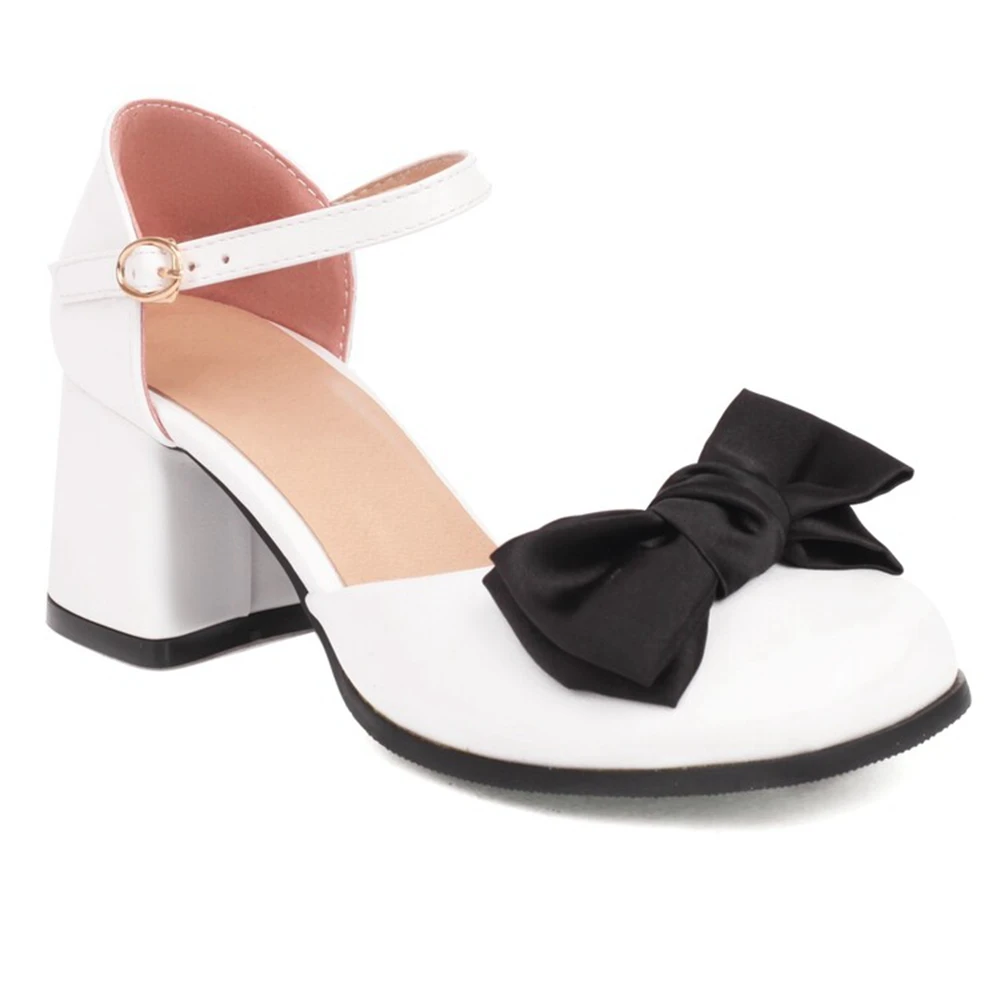 

Sandalias De Mujer 2023 Sweet Fashion Bowknot Shallow Round Toe High Heels Platform Sandals Shoes for Women Big Size 43 213