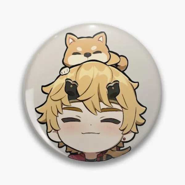 

Chibi Thoma Genshin, настраиваемая мягкая булавка для пуговиц, милая мультяшная креативная бижутерия, булавка для лацкана, брошь, значок, украшение д...