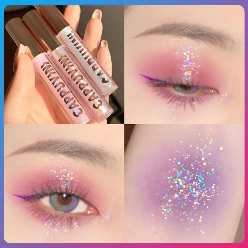 

Shimmer Highlighter Brighten Lying Silkworm Stick Shiny Sequins Eyeshadow Glitter Eye Shadow Sparkling Eyes 7 Colors Cosmetics