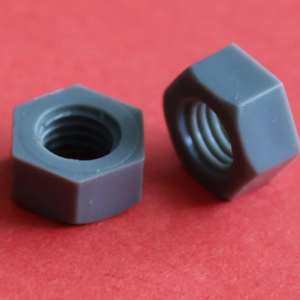 M3 M4 M5 M6 M8 M10 M12 M14 M16 M18 M20 M24 ПВХ Коррозионностойкая шестигранная гайка
