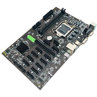 pre installed b250 12 gpu motherboard with cpu pci e 16 interface professional main board for graphics card running machine
