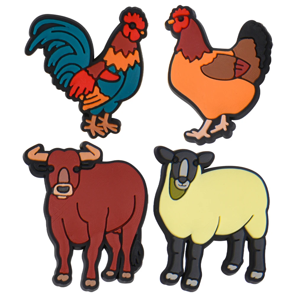 1-10 шт. украшения для обуви в виде животных