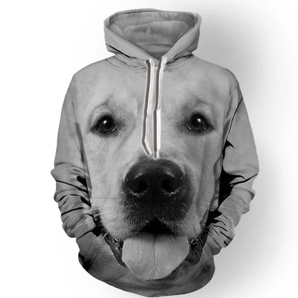 

Spring and Autumn New Leisure Men's Hoodie Fashion 3D Dog Printing Loose Streetwear 2023 Funny Animal Street Hip Hop Sweatshirt