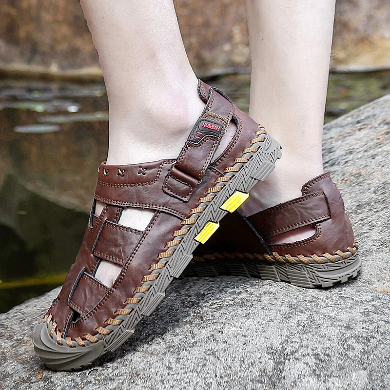 Брендовые летние мужские сандалии уличные болотные туфли пляжные тапочки