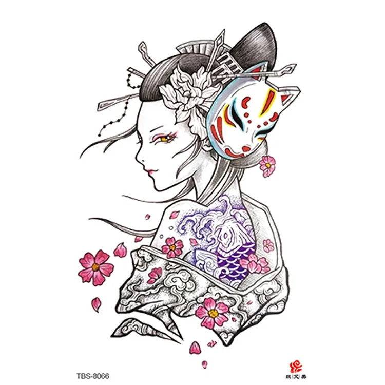 

Водостойкая тату-наклейка Totem, красивое геометрическое украшение, наклейка-символ