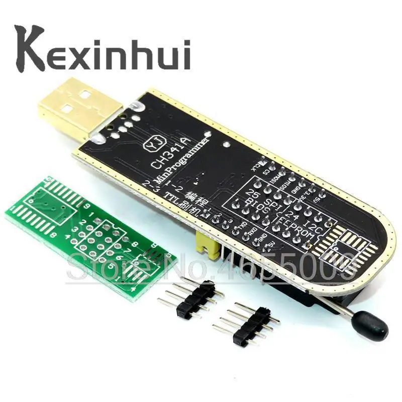 CH341A CH341 24 25 серия EEPROM Flash BIOS USB программист с программным обеспечением и Драйвером -