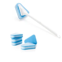 5 sponges long short shank sponge to clean the brush bristles bathroom toilet brush toilet brush bath brush ceramic tile floor