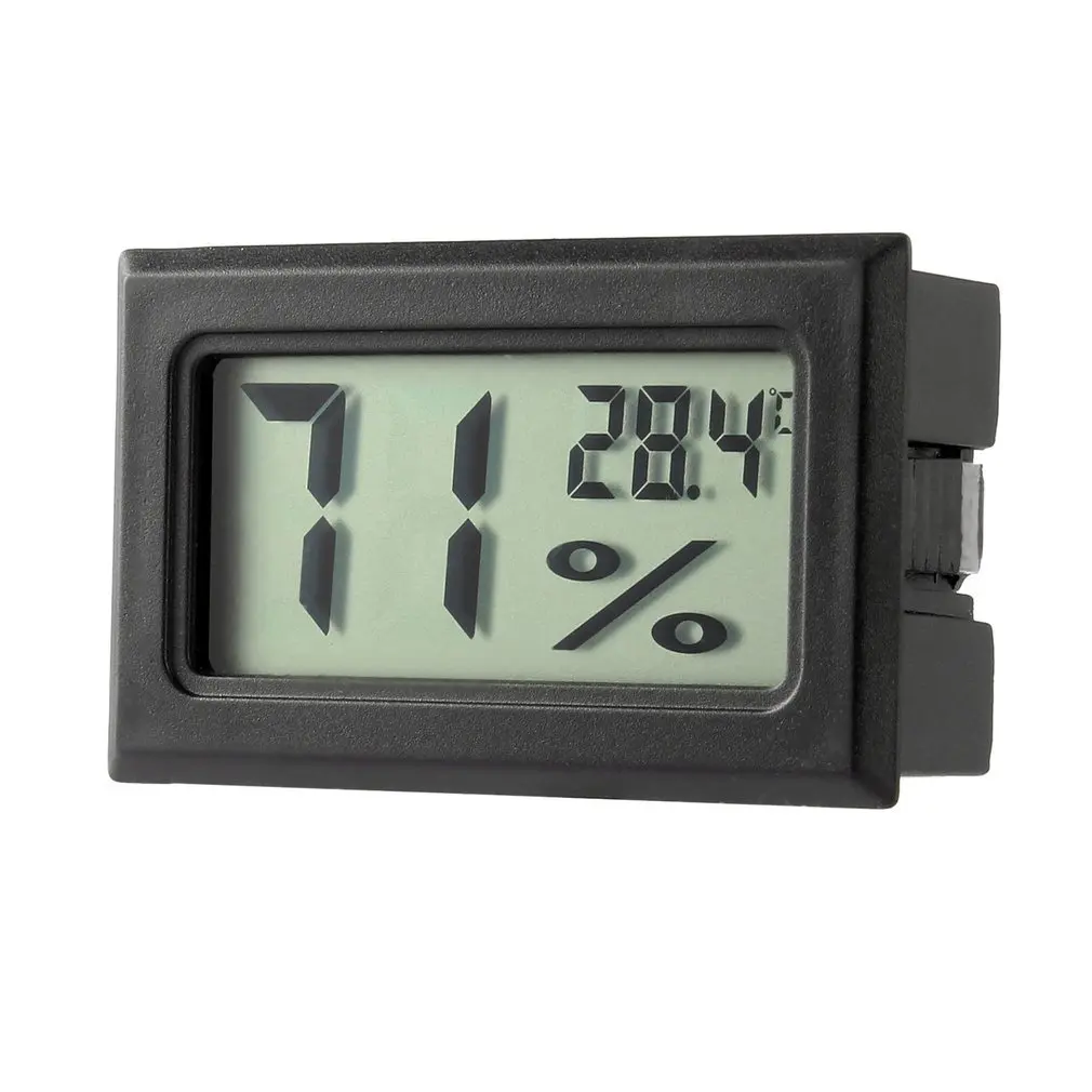 mini lcd digital electronic digital temperature hygrometer sensor meter temperature refrigerator aquarium monitoring display free global shipping