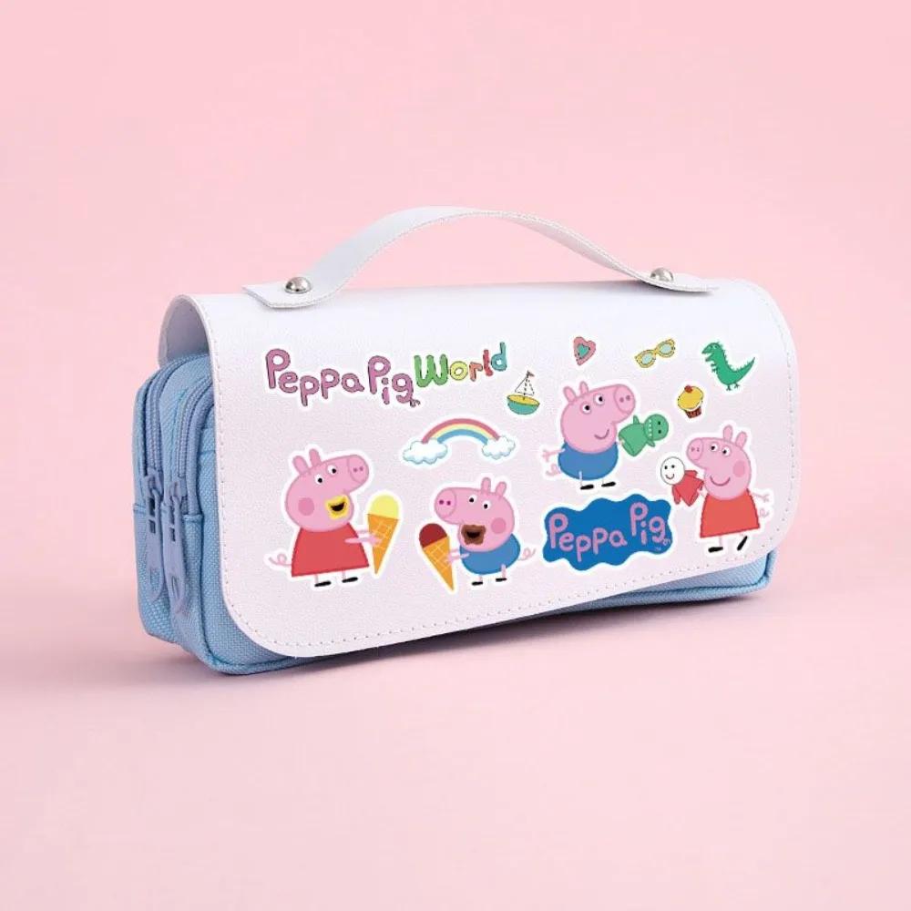 Пенал Свинка Пеппа сделай сам милый двухслойный пенал с героями мультфильмов