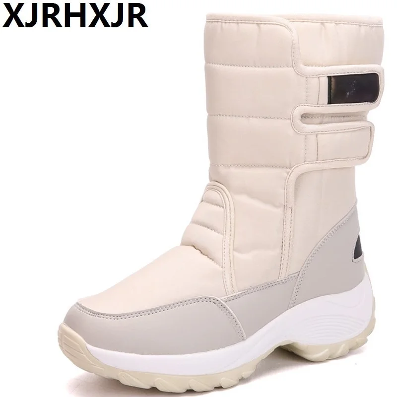

Women Boots Non-slip Waterproof Winter Mid-calf Snow Boots Women Platform Winter Shoes Thick Fur Botas Mujer Thigh High Boots