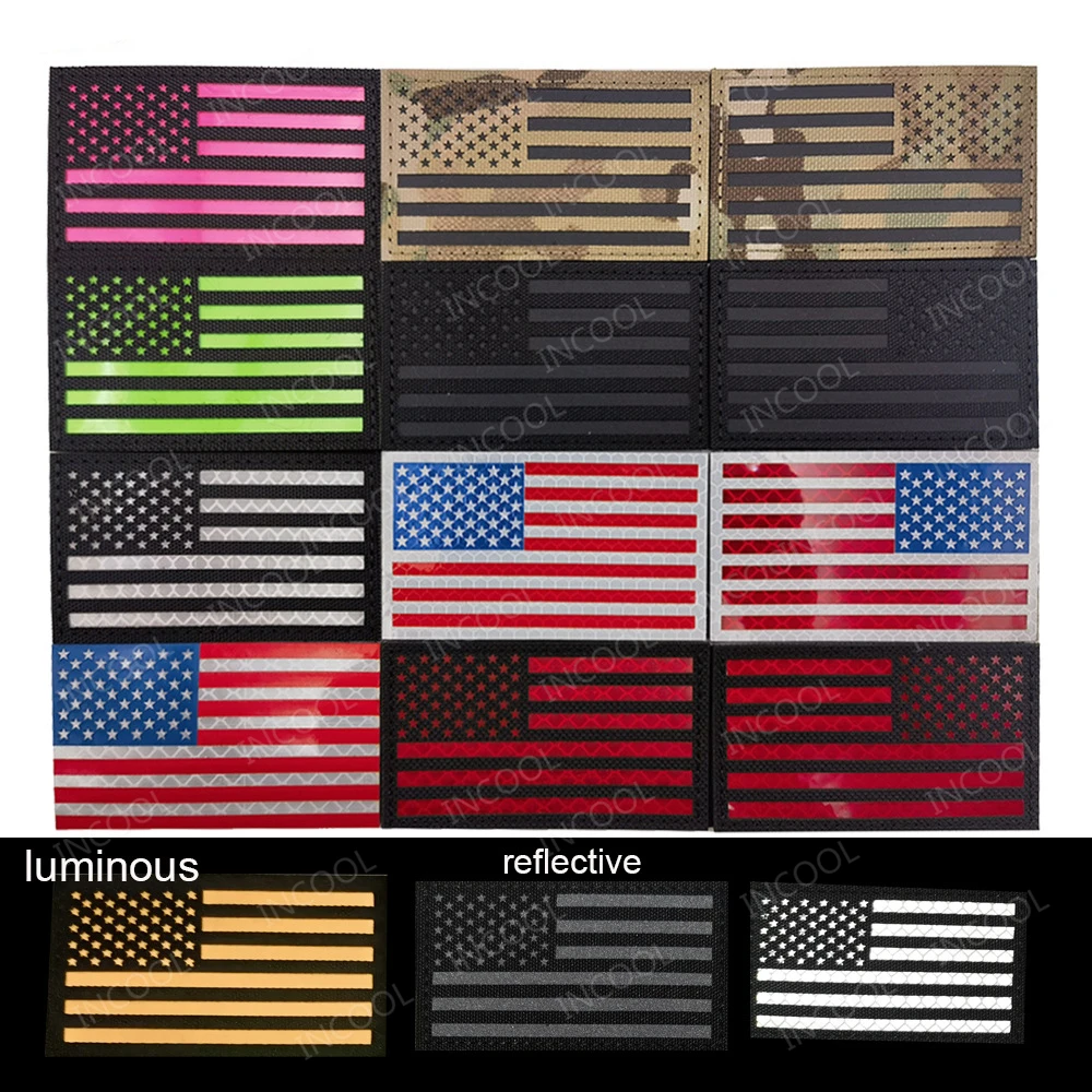 9X5 см светоотражающие нашивки для американских Соединенных Штатов США боевой Бог