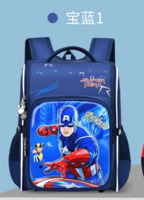 Disney Frozen Marvel School Bags For Boys Girls Primary Student Shoulder Orthopedic Backpack Elsa Anna Iron Spider Man Mochila
