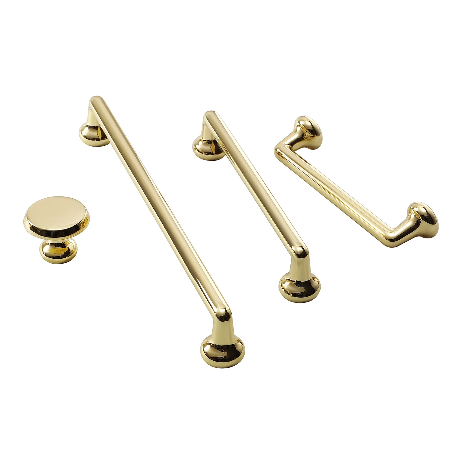 

Luxury Modern Pearl Gray Gold Kitchen Cabinet Door Handles Wardrobe Drawer Knobs Cupboard Pulls