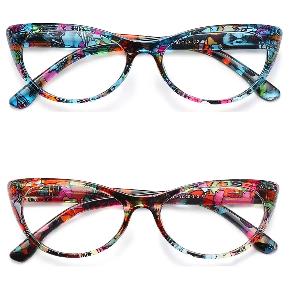 

Удобные элегантные винтажные Цветочные очки с цветами, очки для чтения, светильник Кая оправа, защита глаз