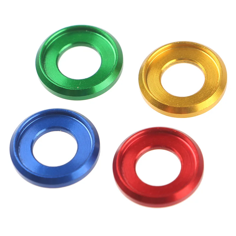 

Electric Motorcycle Refitting Accessories Aluminum Alloy M8 Screw Fastening Decoration Anti-slip Gasket Groove Flange Nut