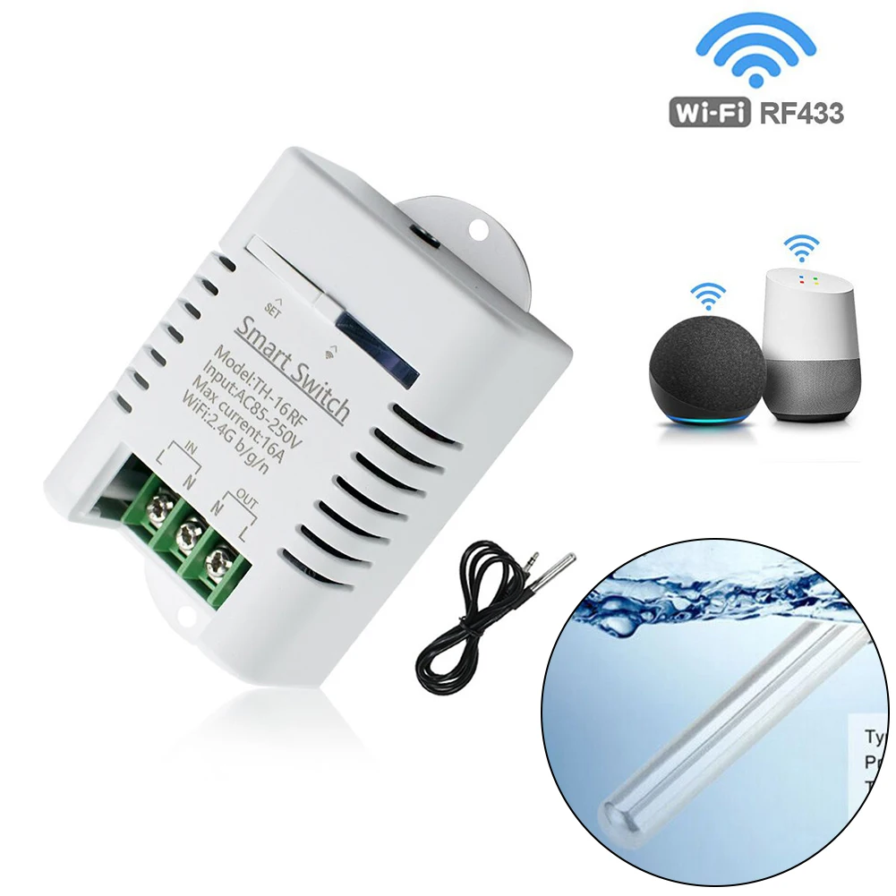 

Tuya Temperature Module Sensor WiFi Wireless APP Control Remote Control Temperature Humidity Switch 3.0-5.5V