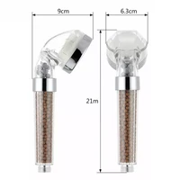 led thermostat control spa shower head 3 color led shower temperature control premium spary nozzle water saving