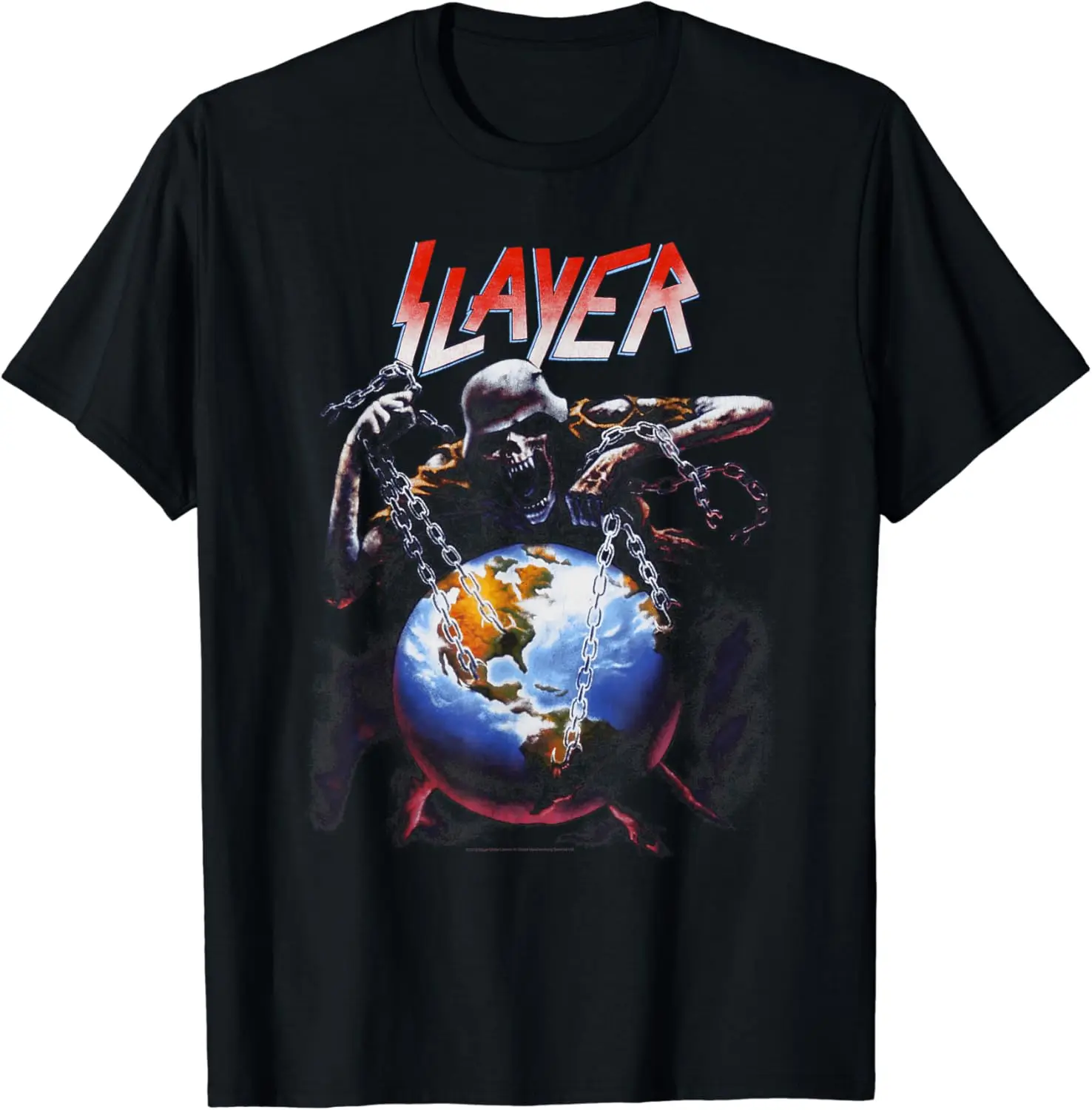 Футболка Slayer-Intourvention 100% хлопок уличная одежда высокого качества